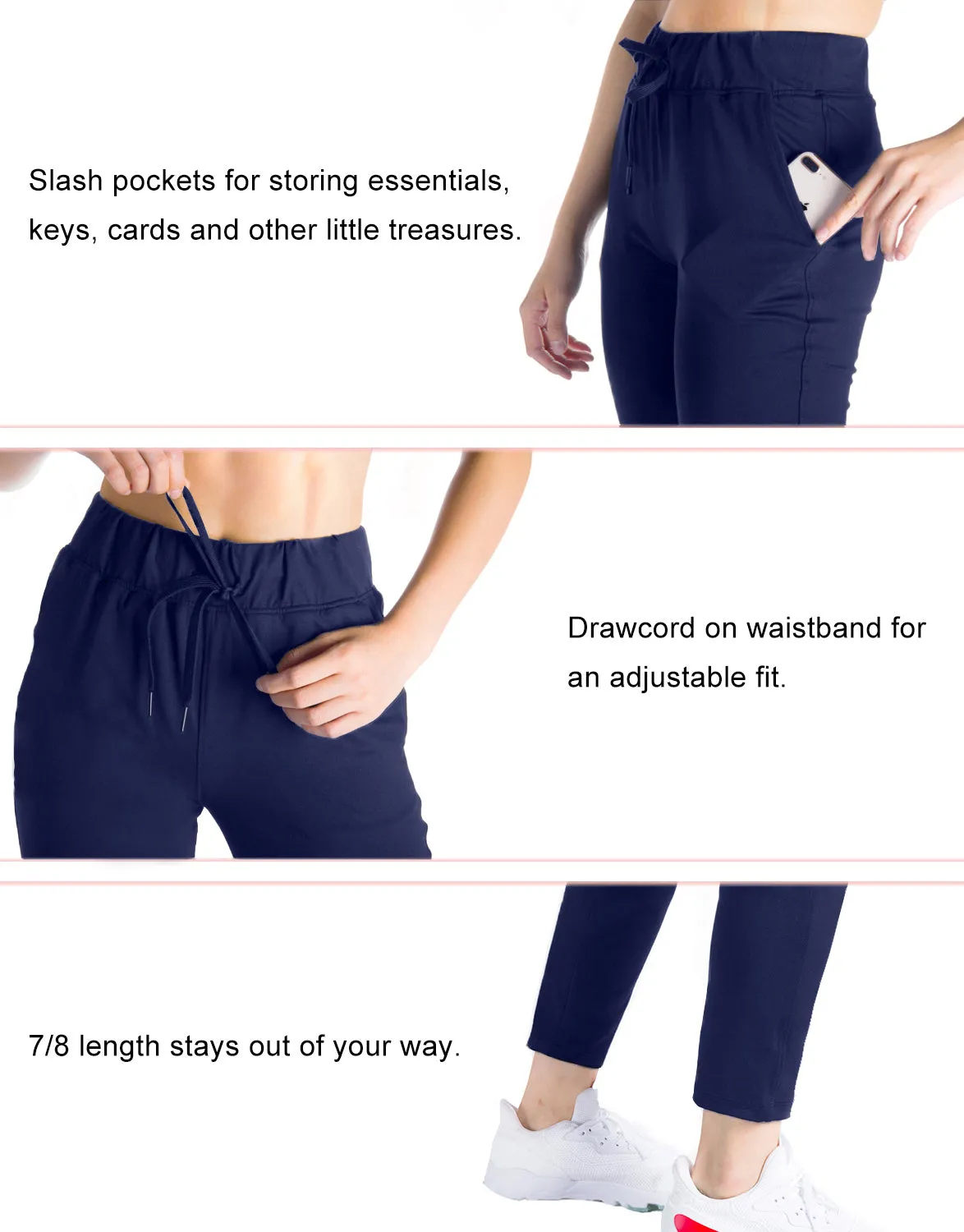 7/8 On The Fly Casual Jogger Pants