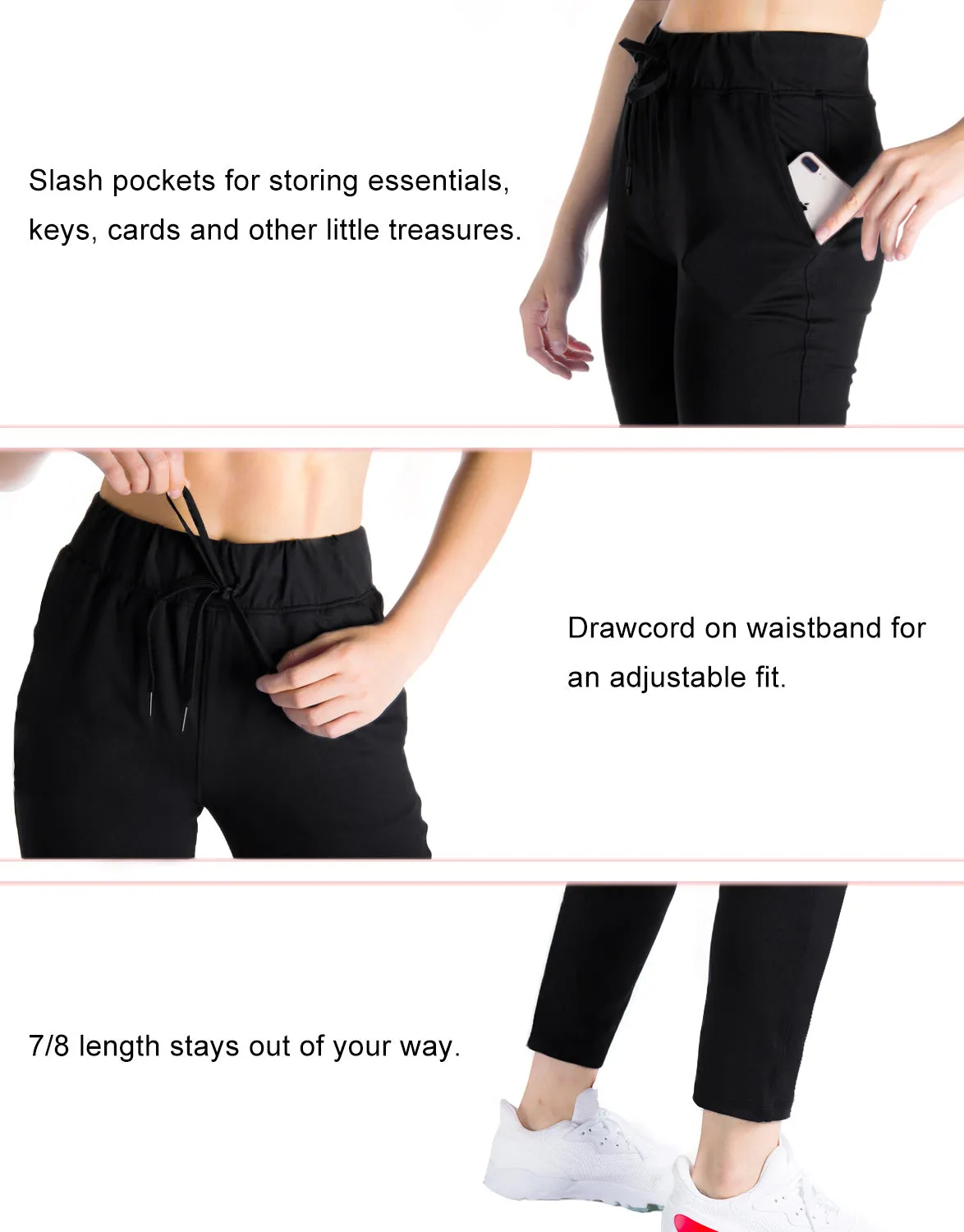 7/8 On The Fly Casual Jogger Pants
