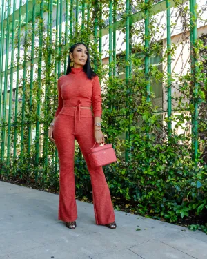 Abu Dhabi (Rust Two Piece Set)  ALL SALE ITEMS ARE A FINAL SALE NO EXCHANGE
