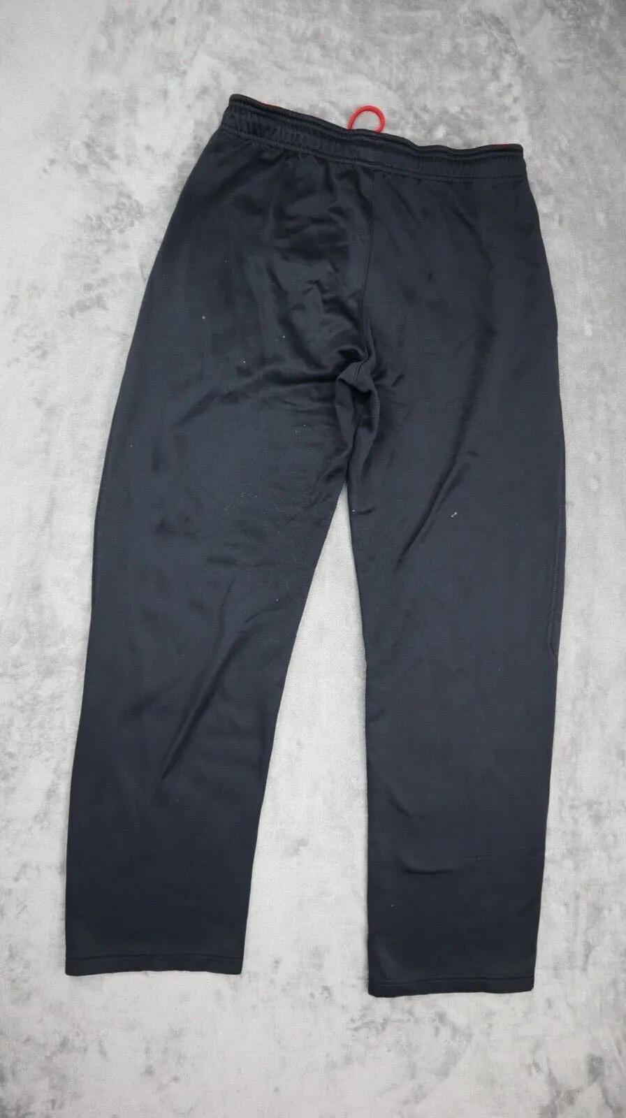 Adidas Men's 3 Striped Activewear Sports Logo Track Pants High Rise Black Size S