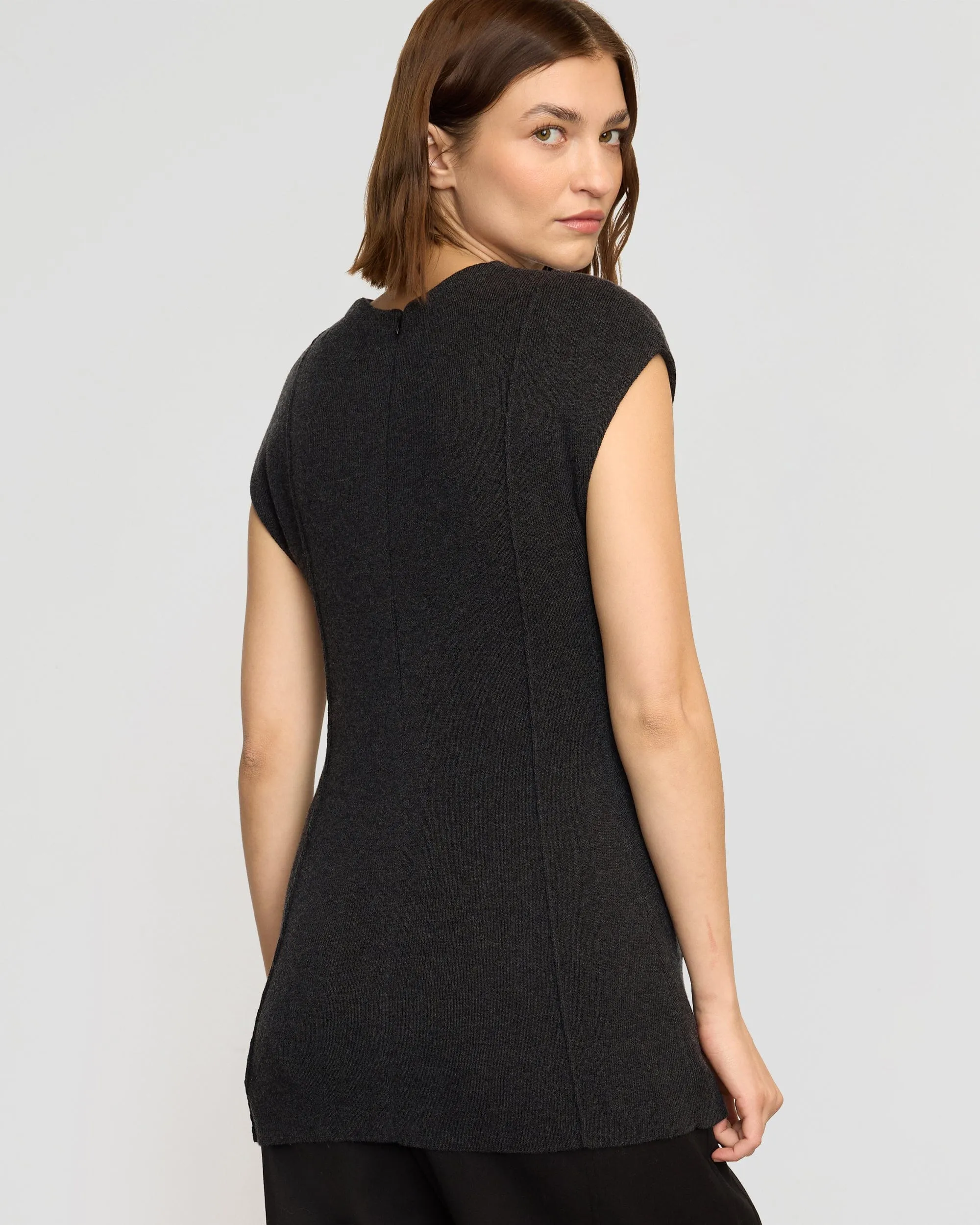 Alani Organic Cotton-Wool Knit Top