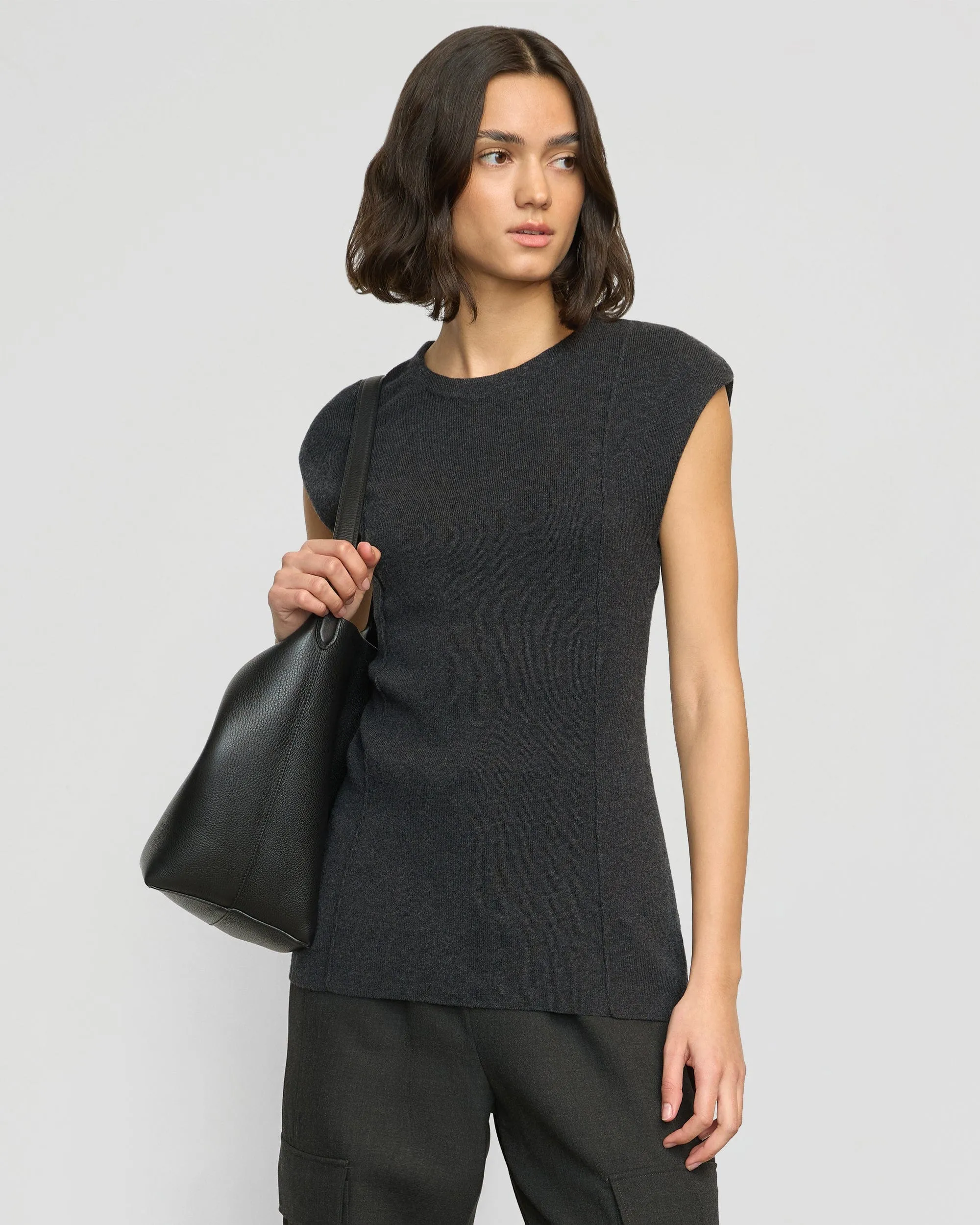 Alani Organic Cotton-Wool Knit Top