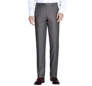 Alessandro Vitello by Renoir Dark Grey Regular Fit Flat Front Wool Suit Pant 508-3