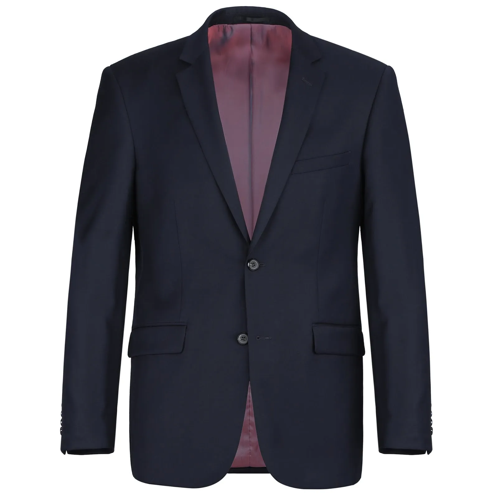 Alessandro Vitello by Renoir Dark Navy 2-Piece Classic Fit Notch Lapel Wool Suit 508-2