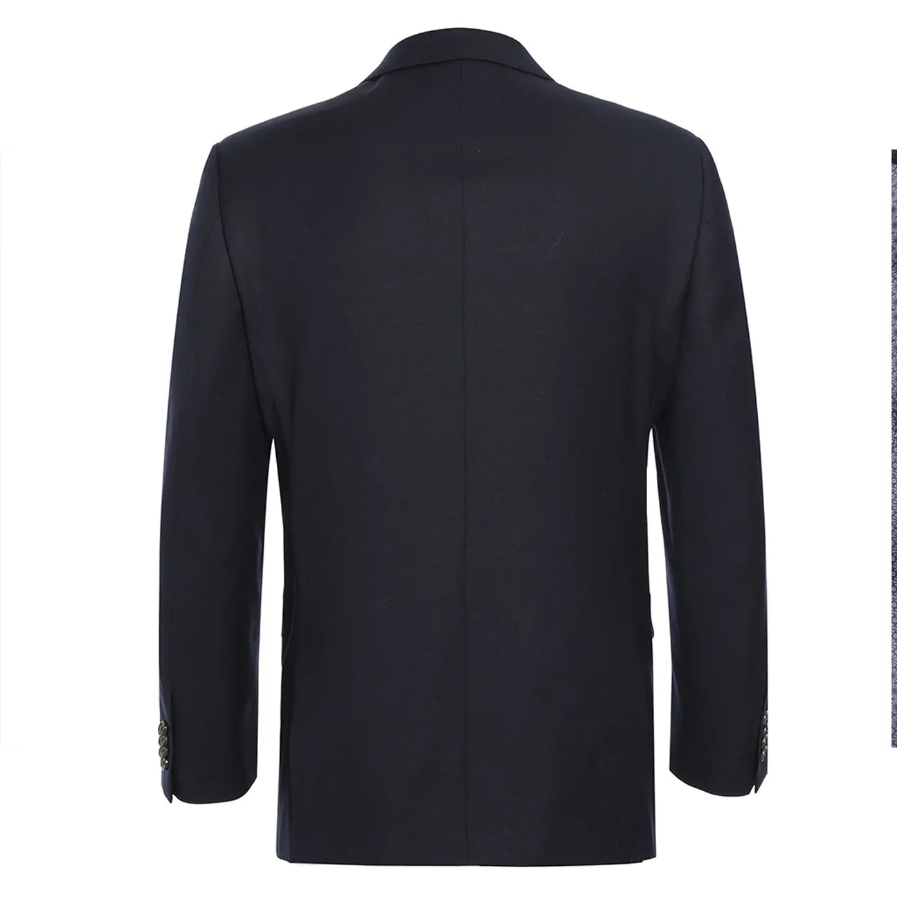 Alessandro Vitello by Renoir Midnight Navy Classic Fit Notch Lapels Solid Blazer 561-5