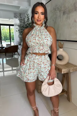 ALL OVER IT SHORT SET