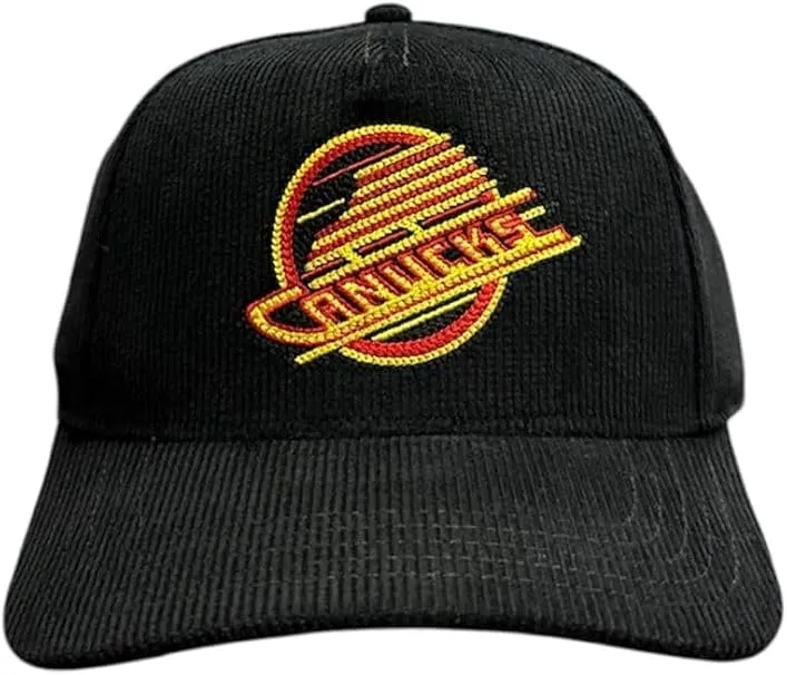 American Needle NHL Corduroy Valin Adjustable Hat -  Vancouver Canucks