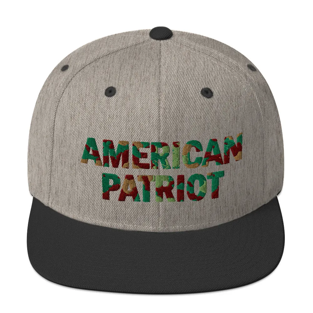 American Patriot (Camo) Snapback Hat
