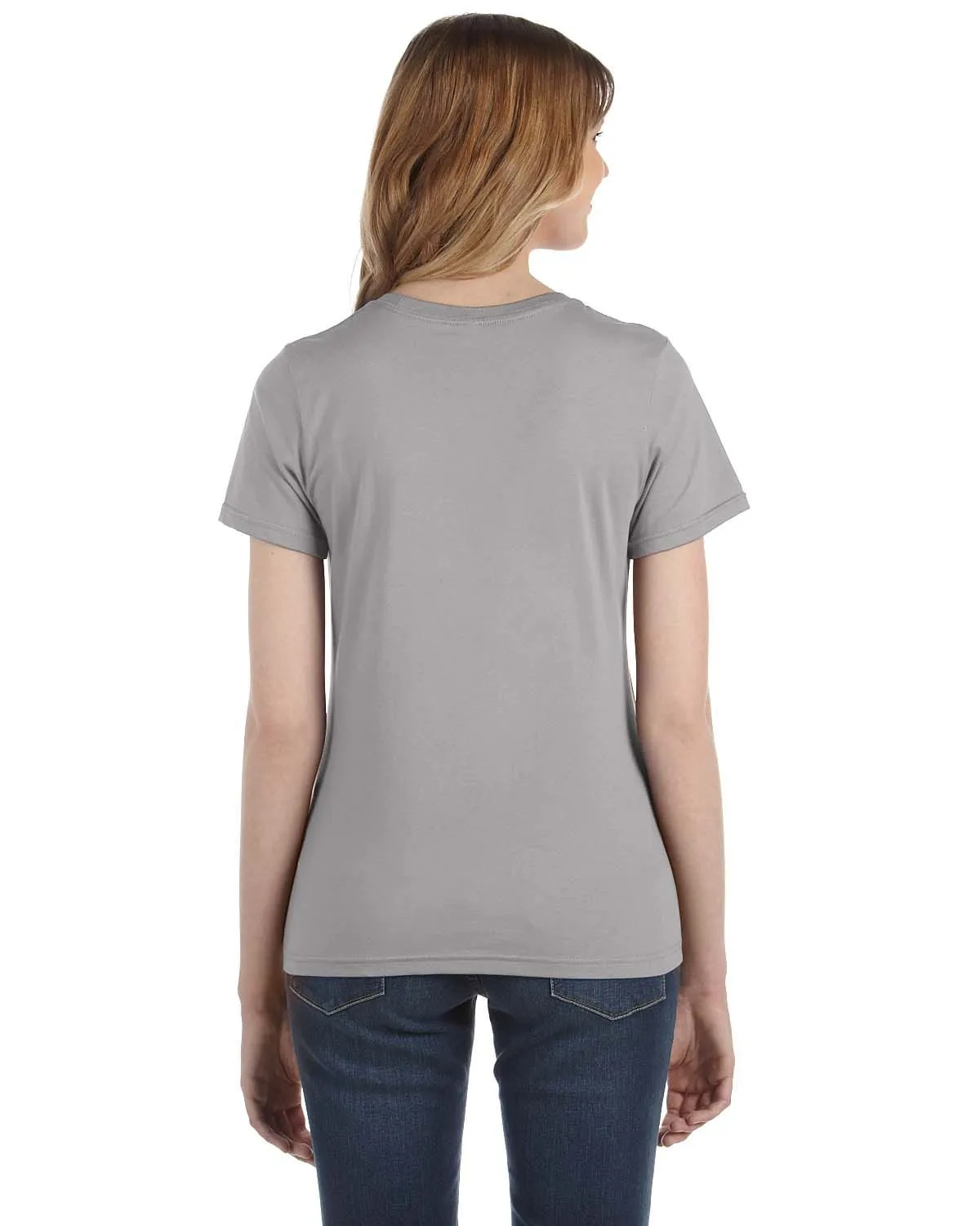 Anvil Ladies Fashion Fit T-Shirt | Silver
