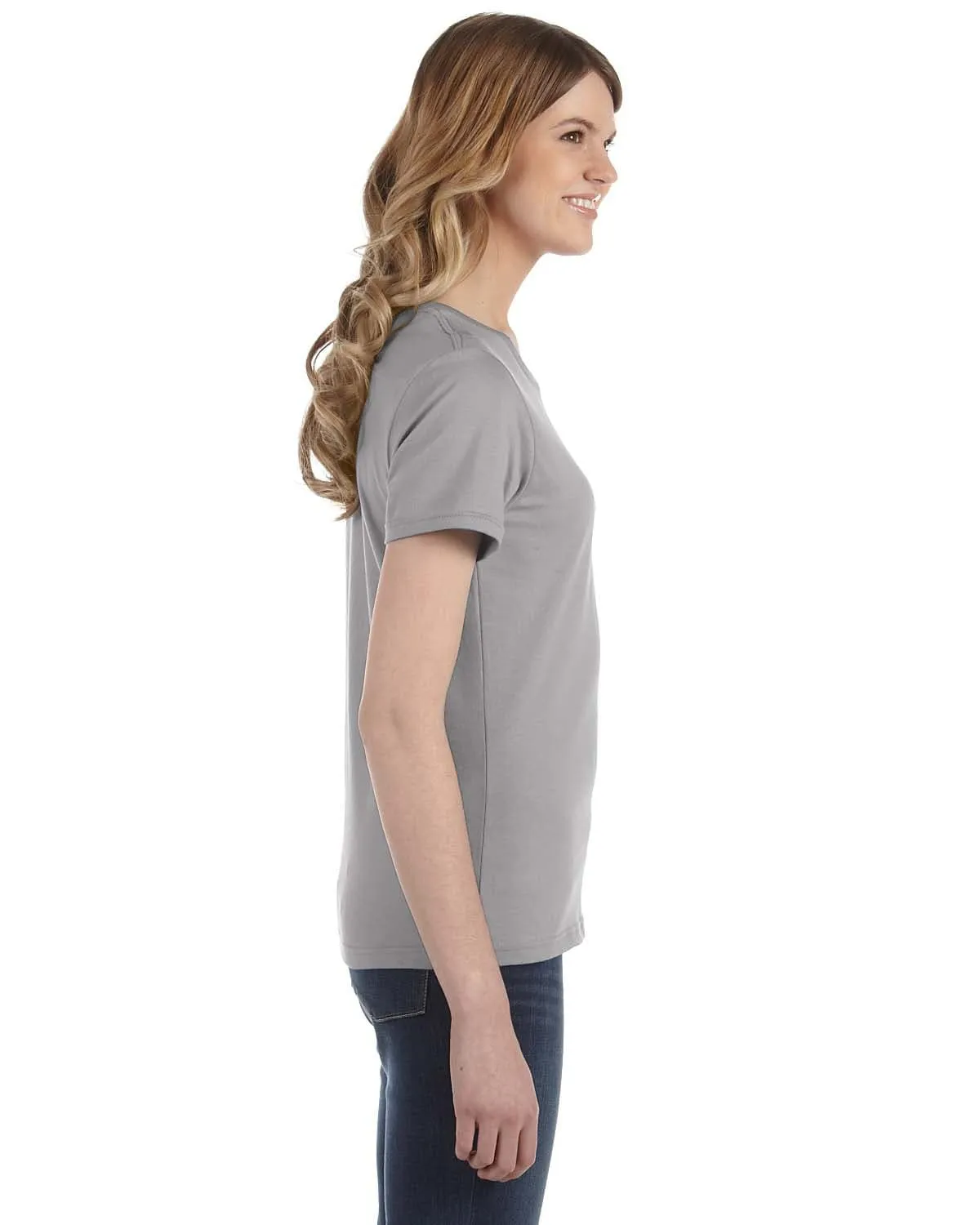 Anvil Ladies Fashion Fit T-Shirt | Silver