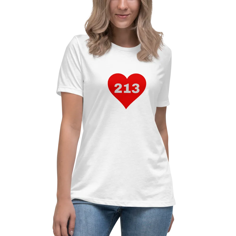 AREA CODE 213 Women's Relaxed T-Shirt