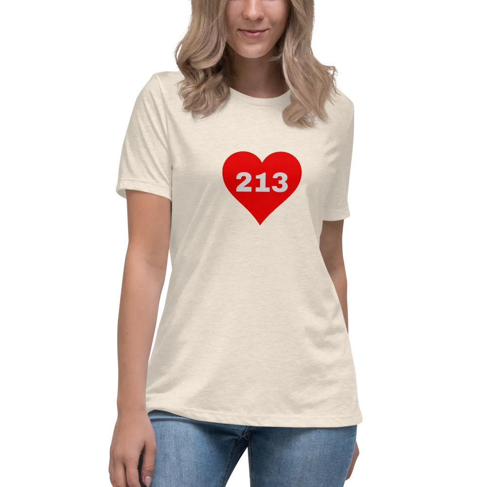AREA CODE 213 Women's Relaxed T-Shirt