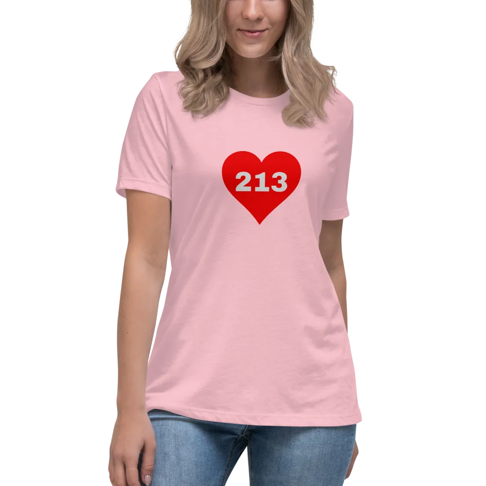 AREA CODE 213 Women's Relaxed T-Shirt
