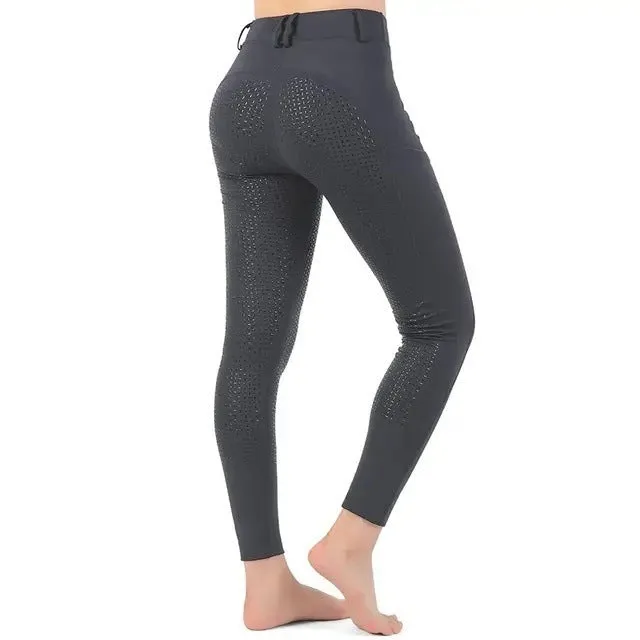 Autumn And Winter High Elastic Wear-resistant Horse Riding Adult And Children Breathable Equestrian Pants