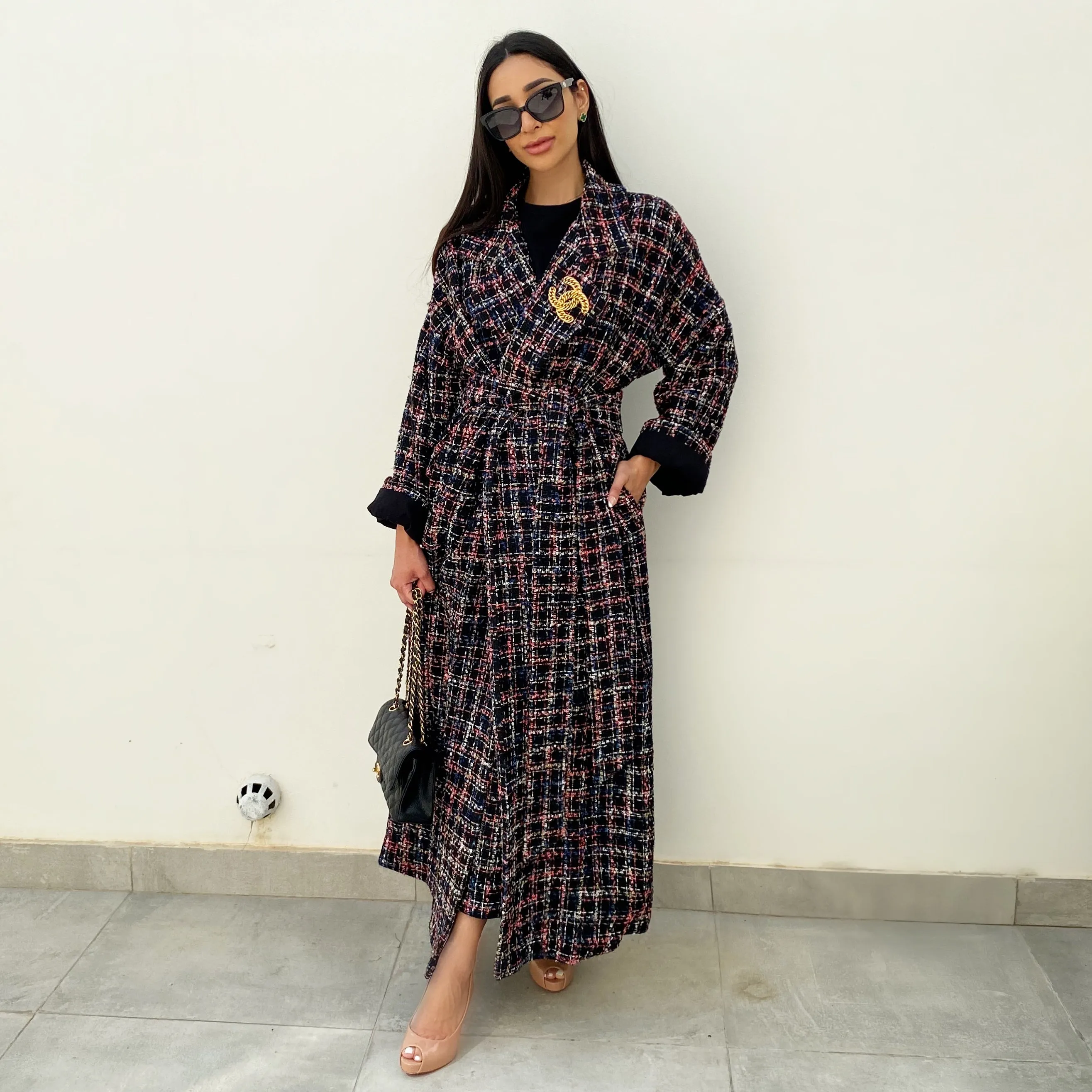 AW20 AMELIE BOUCLE LINED OVERCOAT