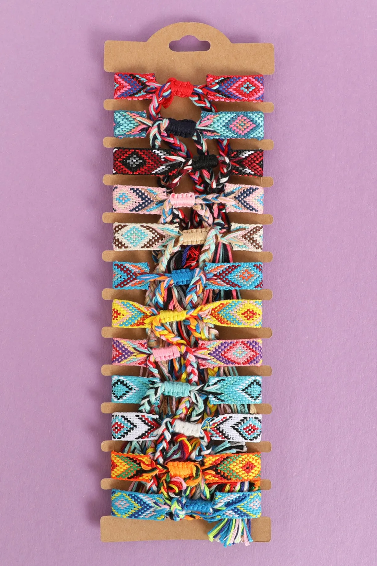 AZTEC PATTERN BRAIDED ASSORTED BRACELET
