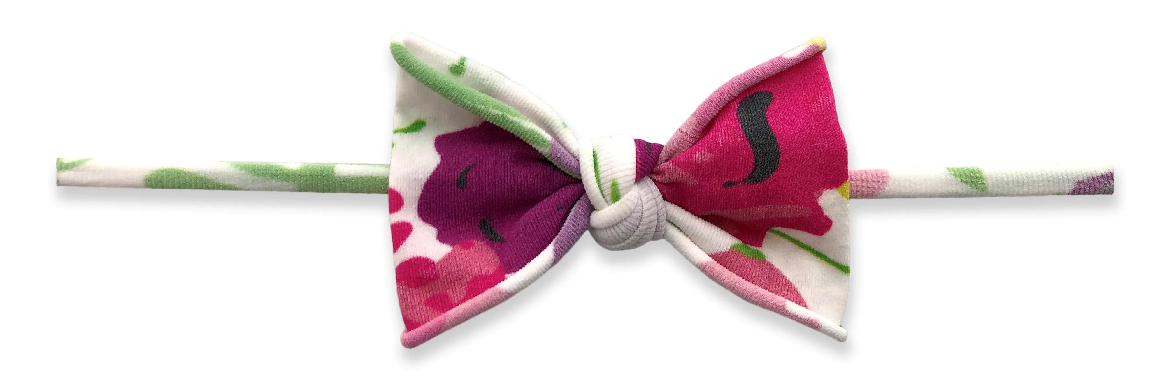 Baby Bling White Pop Floral Mini Print Skinny Headband