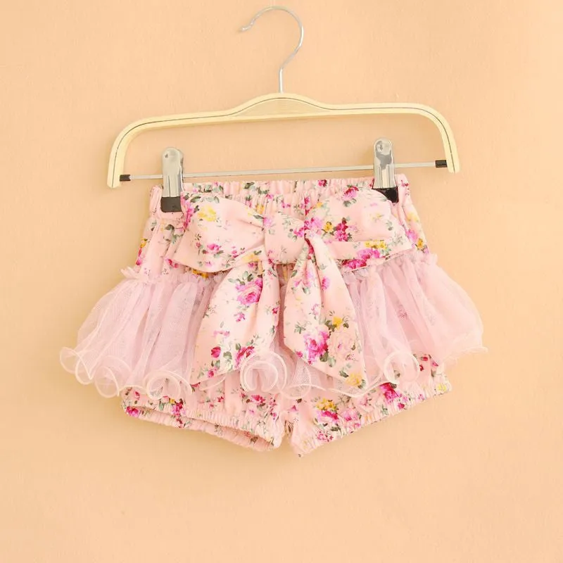 baby girls summer flower short pants style fashion cute children clothing floral kids child lace shorts pants