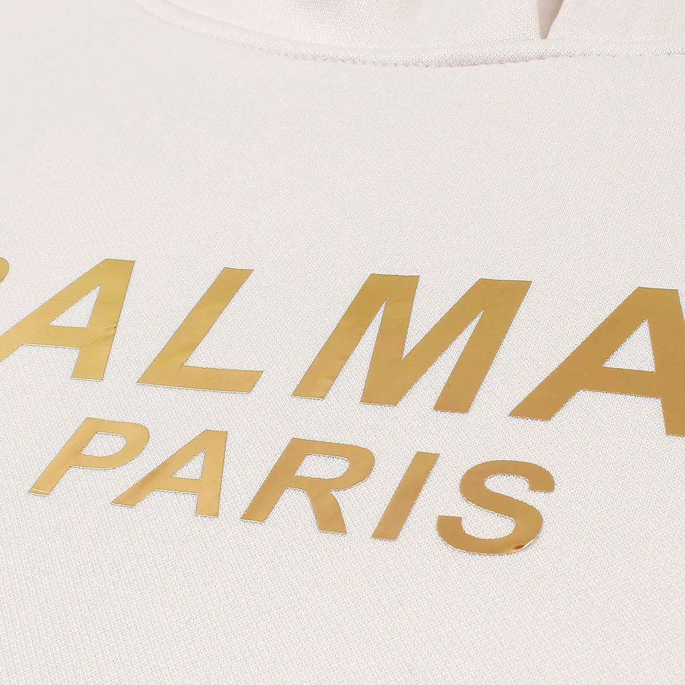 Balmain Basic Off-White Hoodie