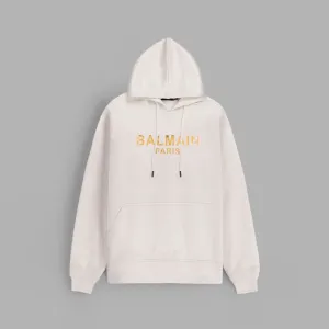 Balmain Basic Off-White Hoodie