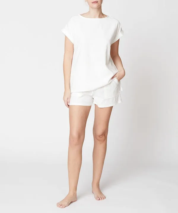 Bamboo Cotton Linen Shorts Set