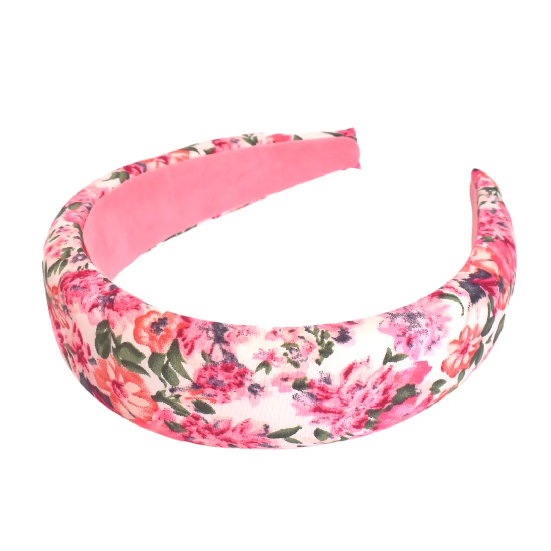 Bellefixe Padded Headband - Pink Floral