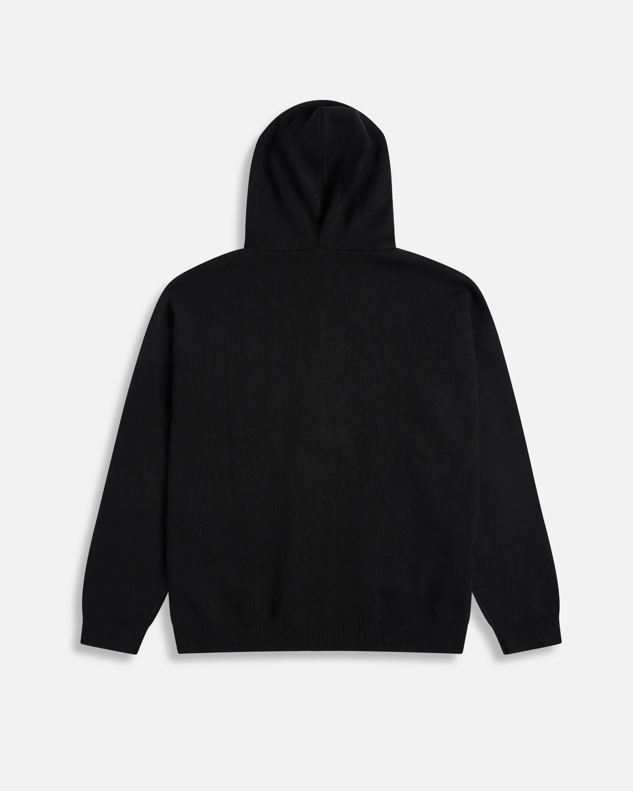 Blanket stitch Knit Zip Hoodie
