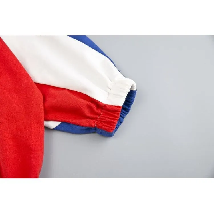 Boy sports wind suit