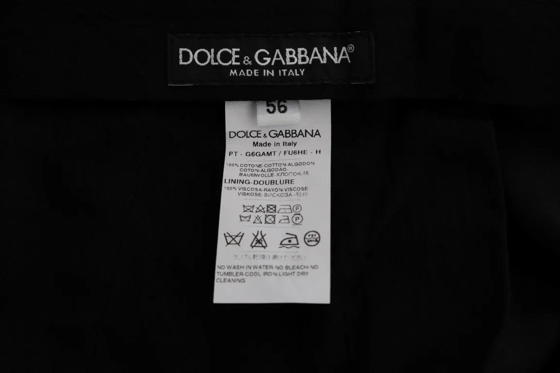 Brown Cotton Chinos Pants