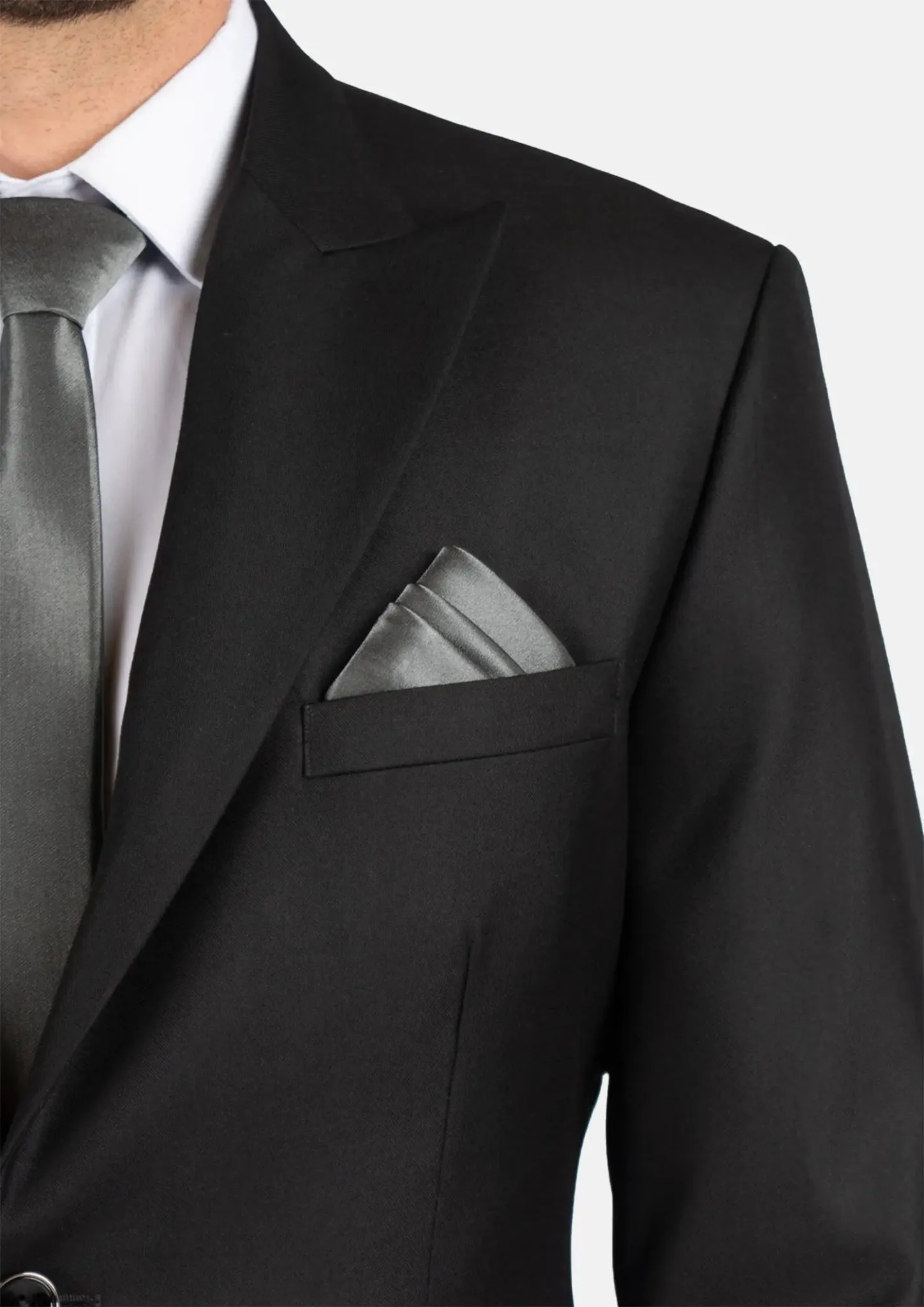 Bryant Black Sharkskin Suit