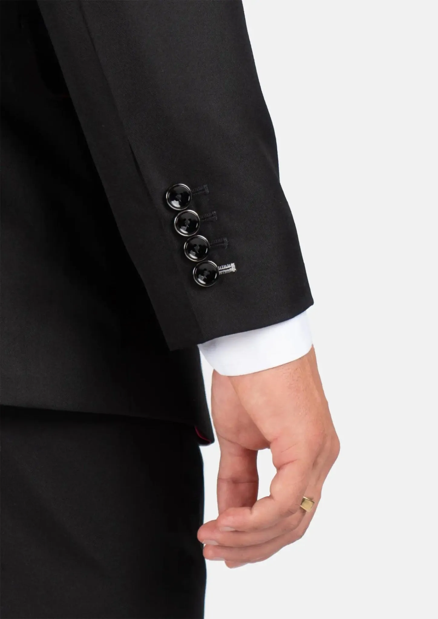Bryant Black Sharkskin Suit