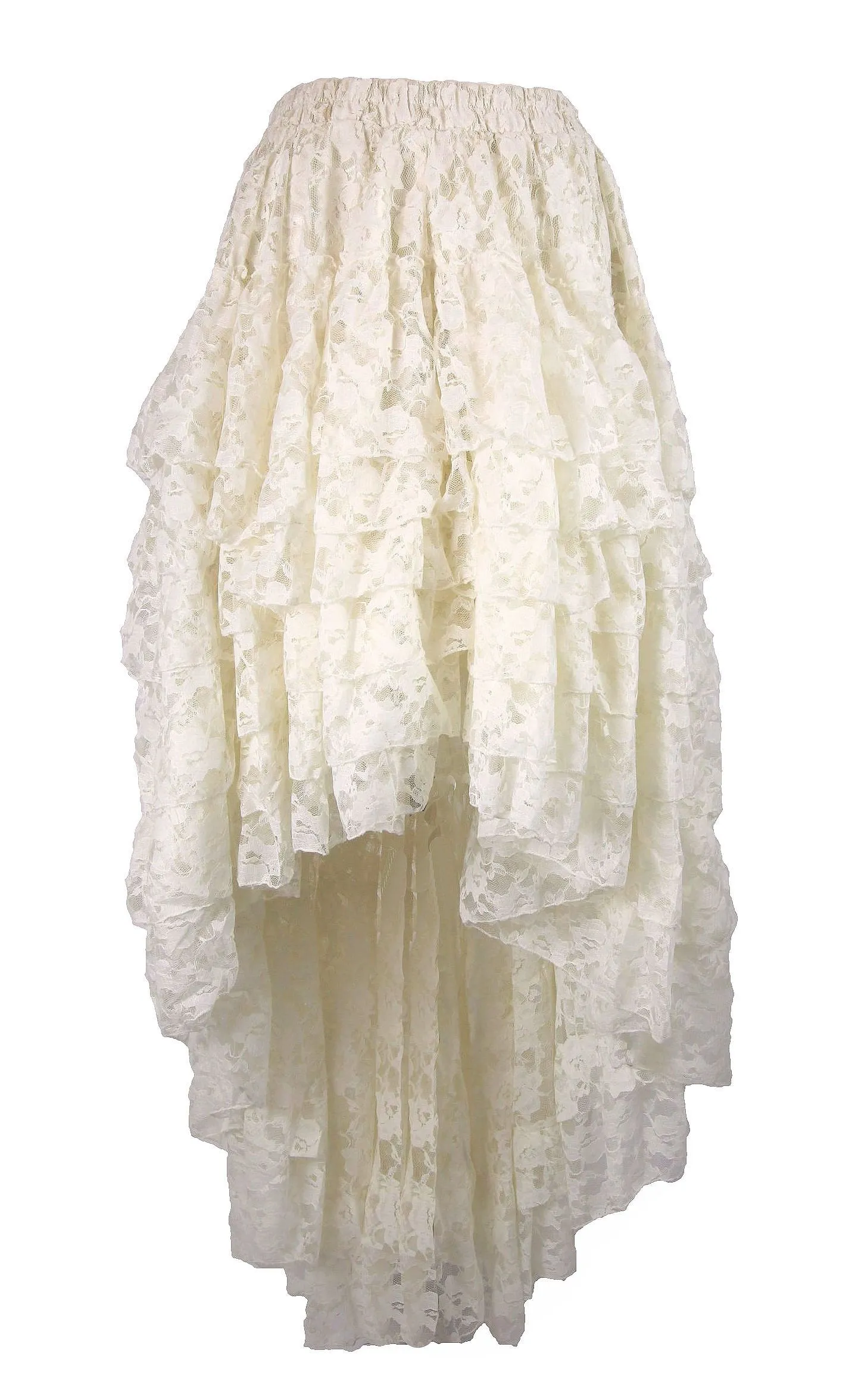 Burleska Amelia Skirt Victorian Steampunk Western Boho Layered Ruffled High Low