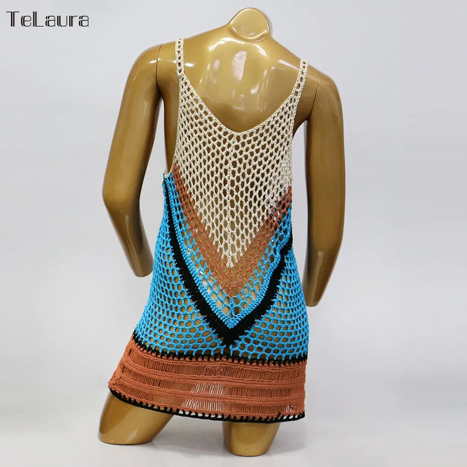 Casual Crochet Beach Cover Dress