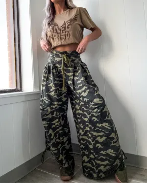Celeste Ruched Pants - Camo