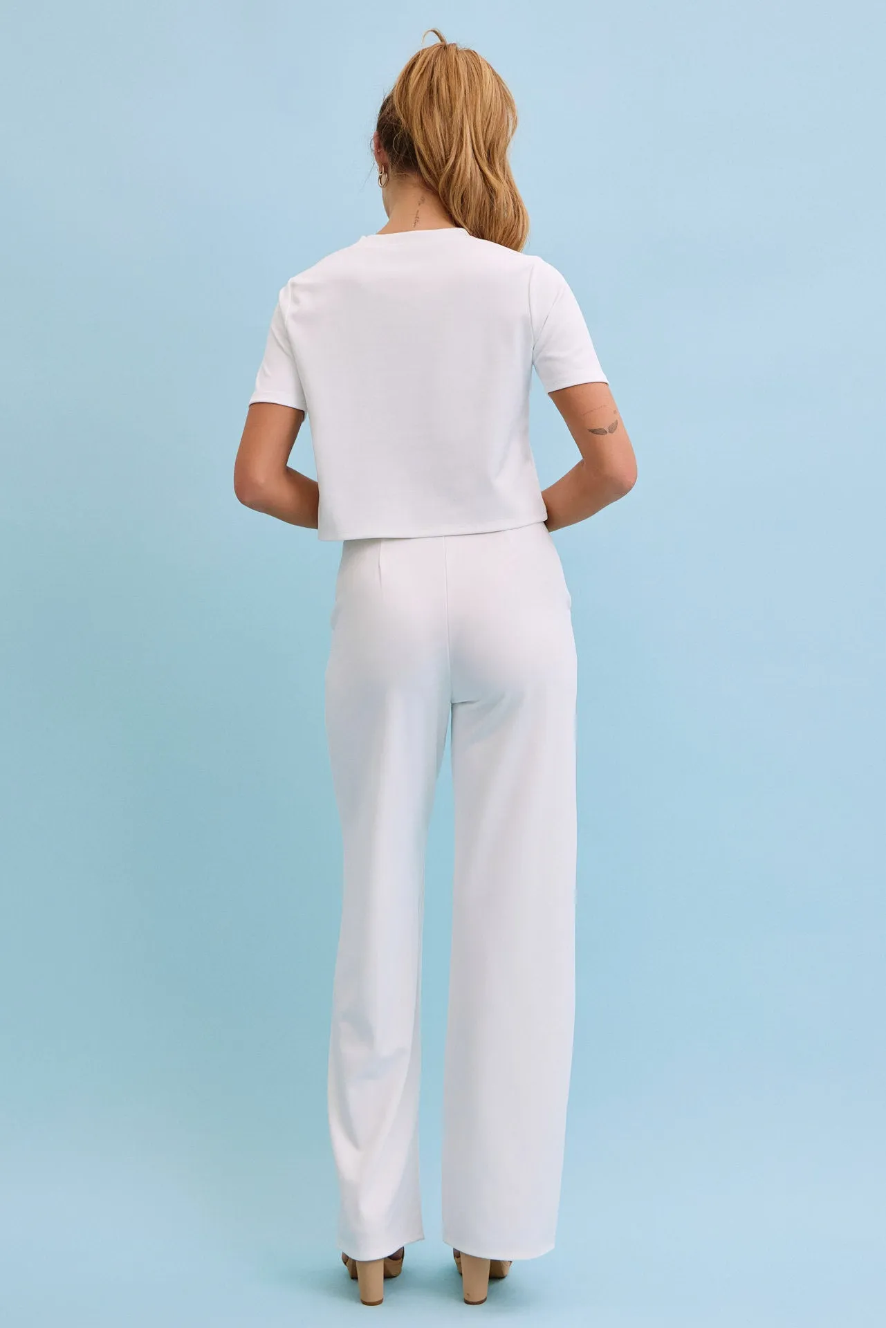 Charming Bows Short Sleeve Top & Pants Set