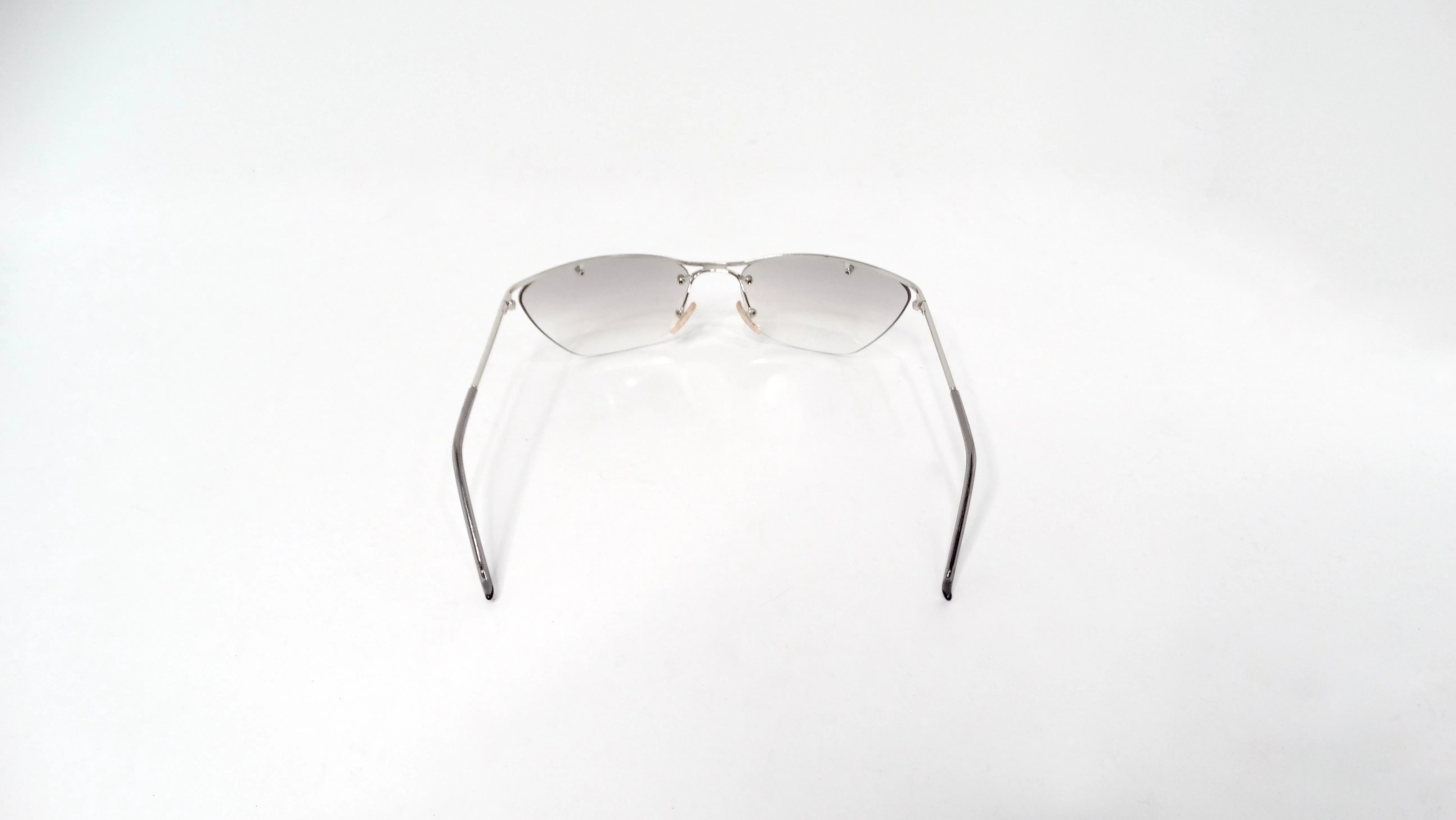 Christian Dior 1990s Flash Grey Tinted Lens Sunglasses