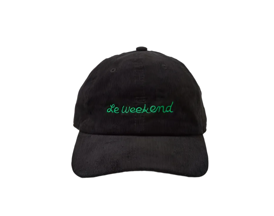 Clare V. - Embroidered Corduroy Baseball Hat - Le Weekend