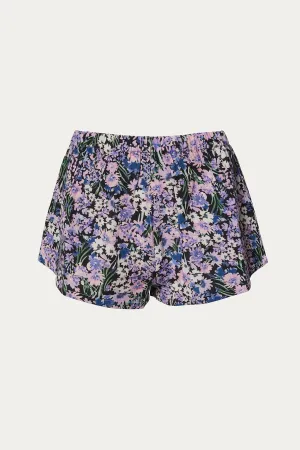 CLAUDIA LINEN-BLEND SHORTS