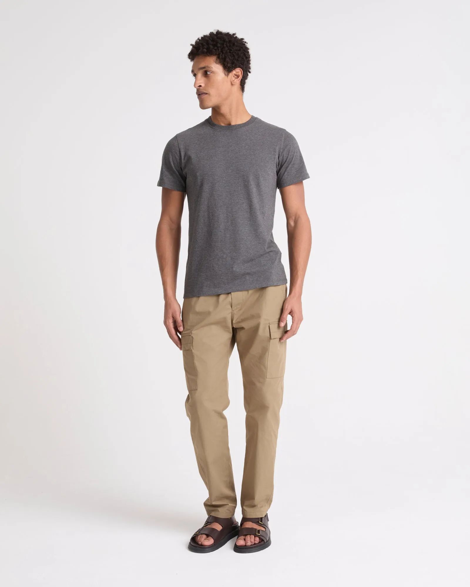 Cotton-blend cargo trousers