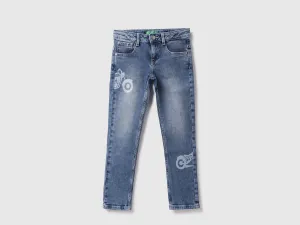 Cotton Blend Solid Regular Length Boys Jeans