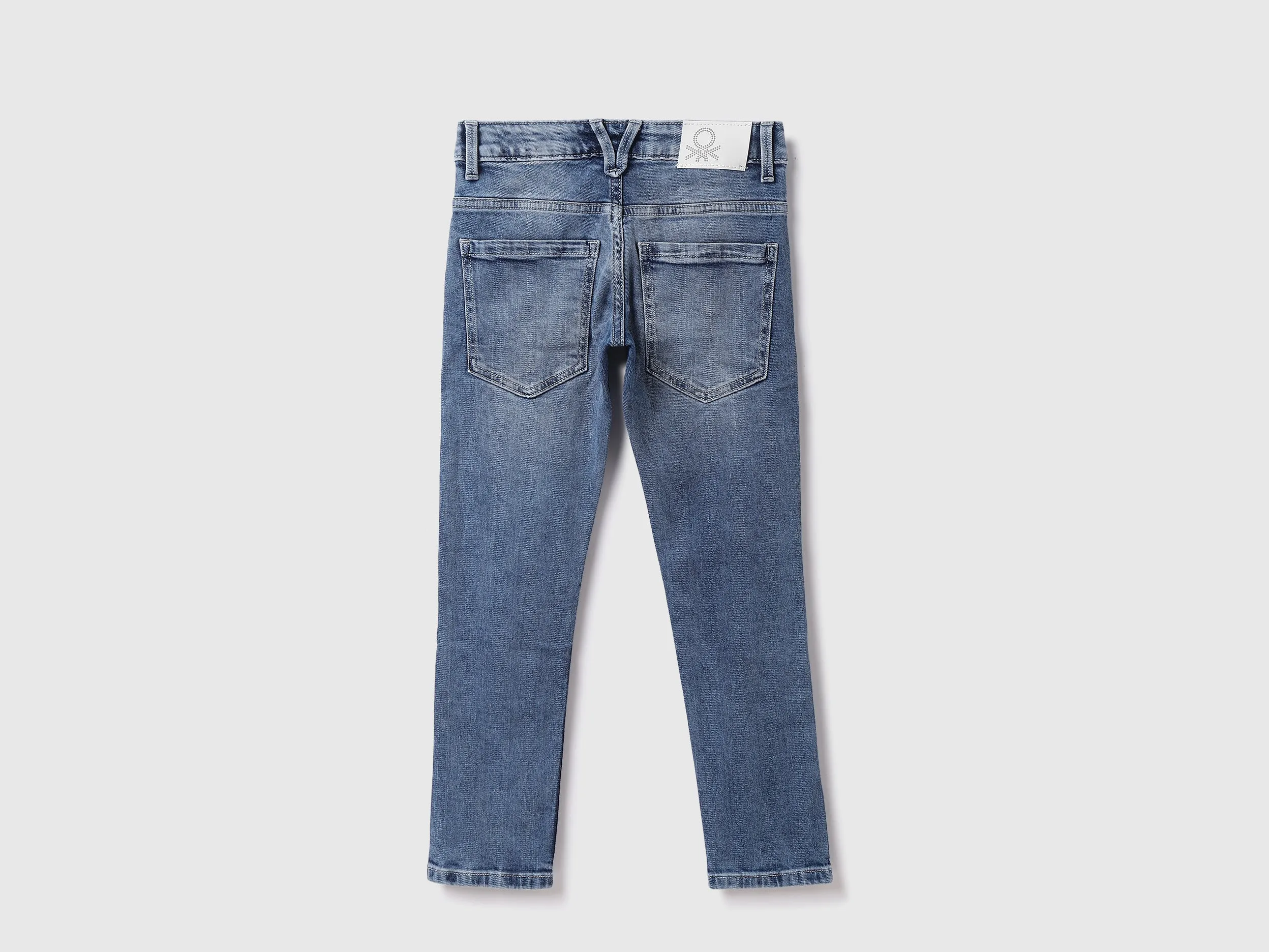 Cotton Blend Solid Regular Length Boys Jeans