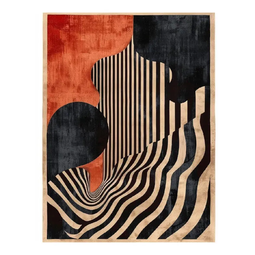 Crimson Noir Classic Hand Tufted Rug 
