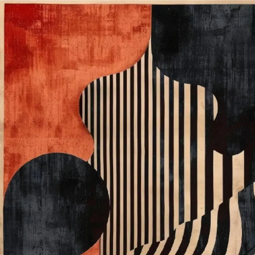 Crimson Noir Classic Hand Tufted Rug 