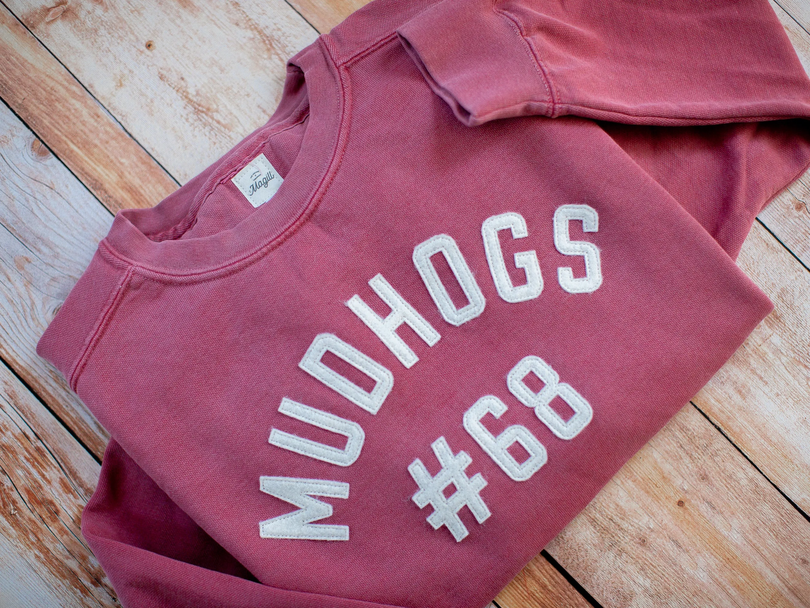 Crimson Vintage Wash Crew