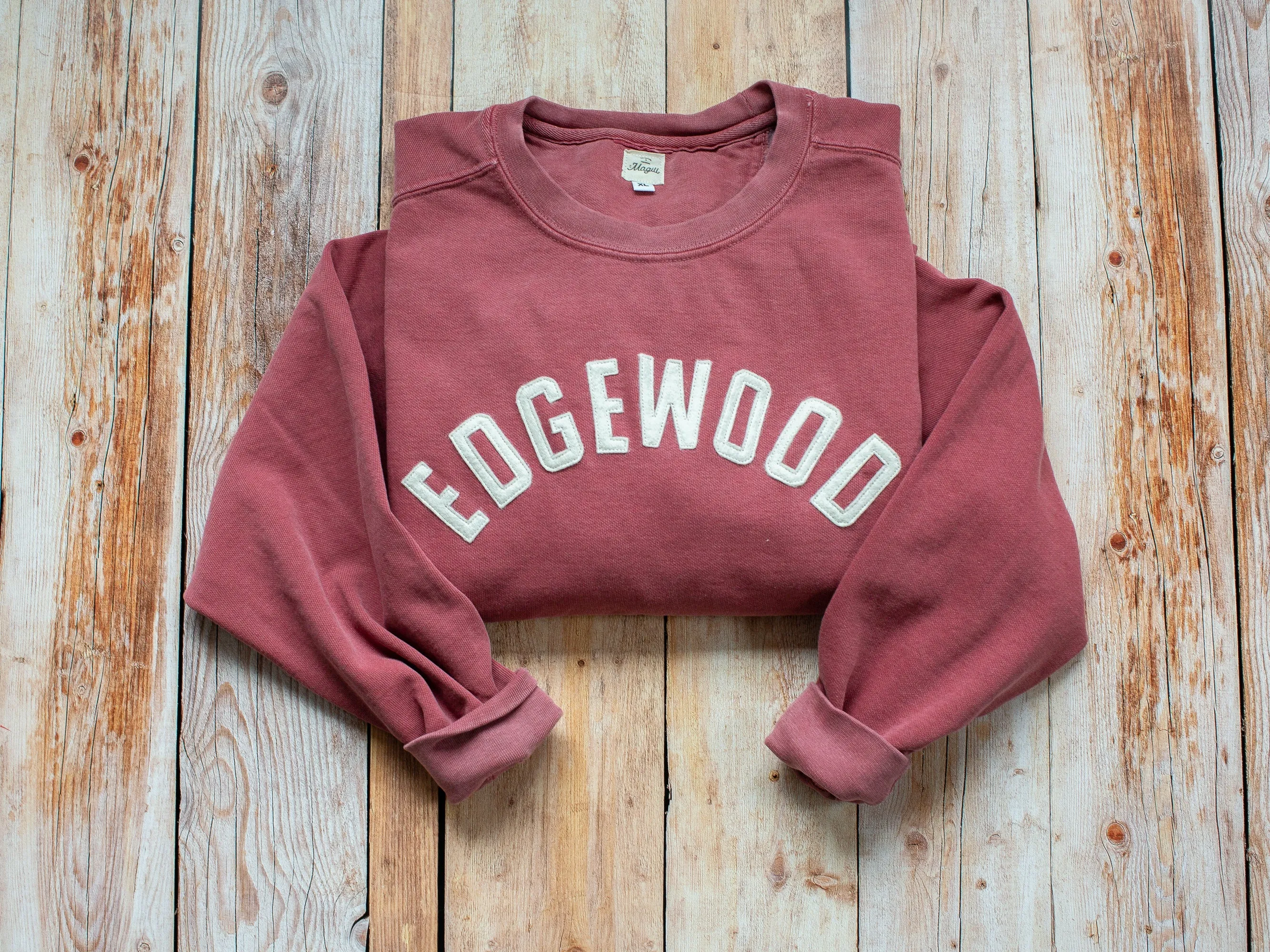 Crimson Vintage Wash Crew