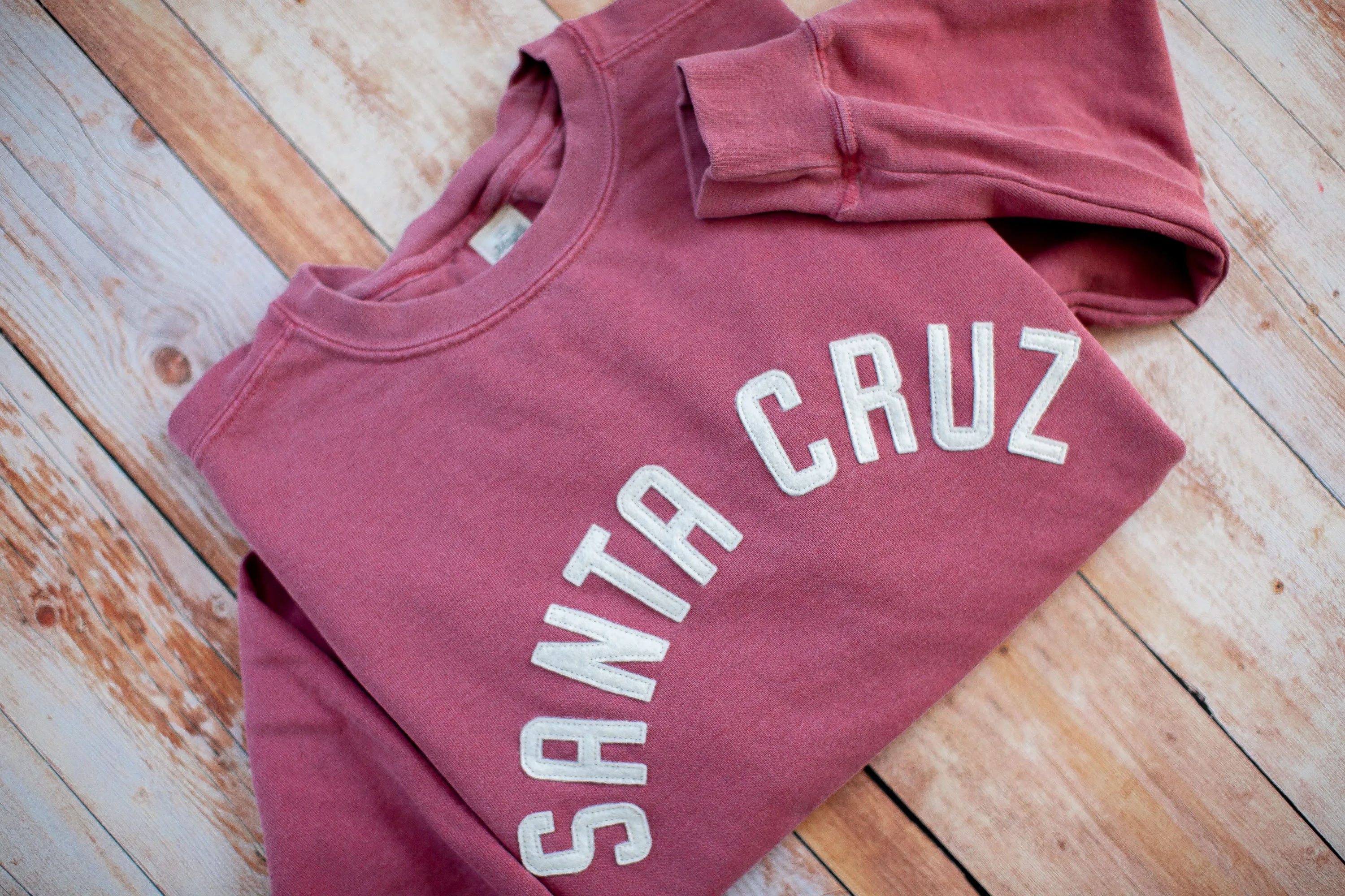 Crimson Vintage Wash Crew