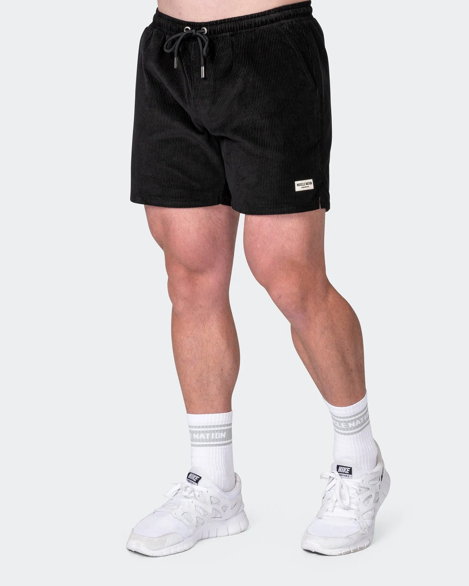 Daily Corduroy Shorts - Black