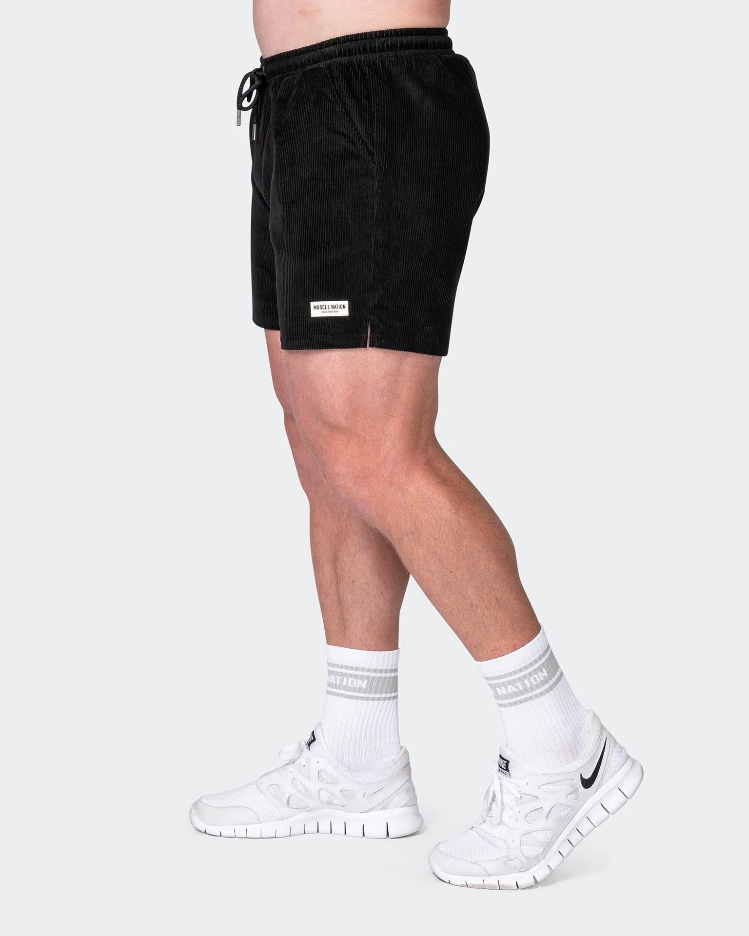 Daily Corduroy Shorts - Black