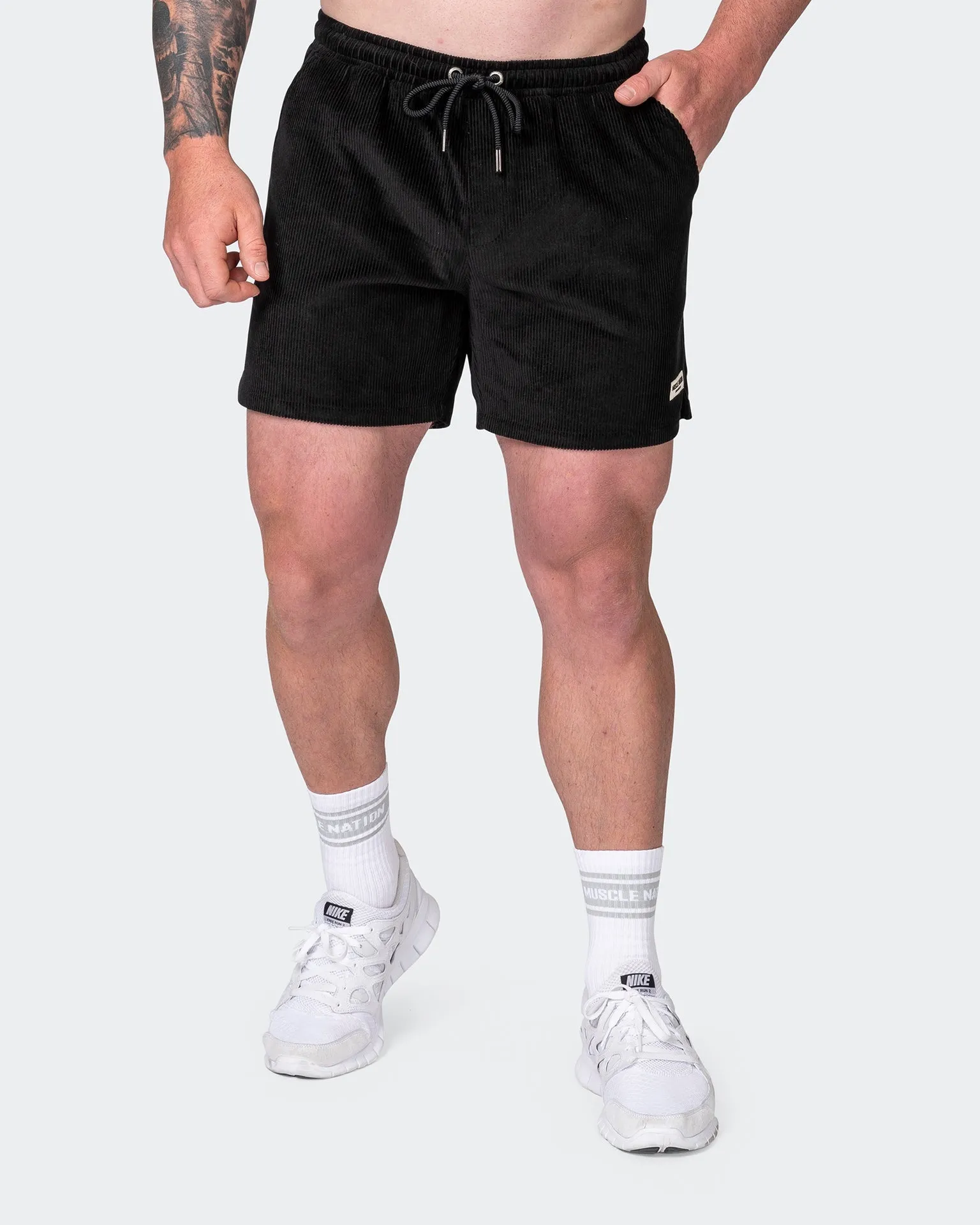 Daily Corduroy Shorts - Black