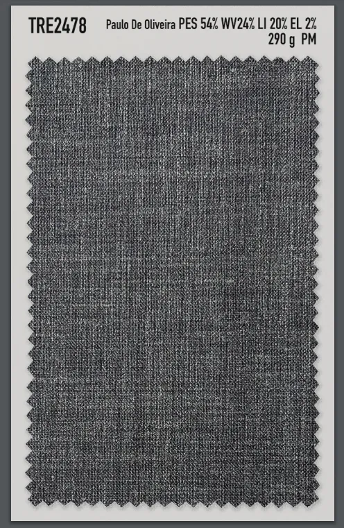 Dark Gray Linen Blend Premium Suit Pant (Final Sale)